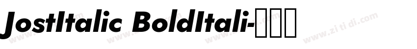 JostItalic BoldItali字体转换
